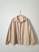 Corduroy Button Up Shirt Jacket (2X)