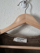 Zenana Cotton Henley Tee (S)
