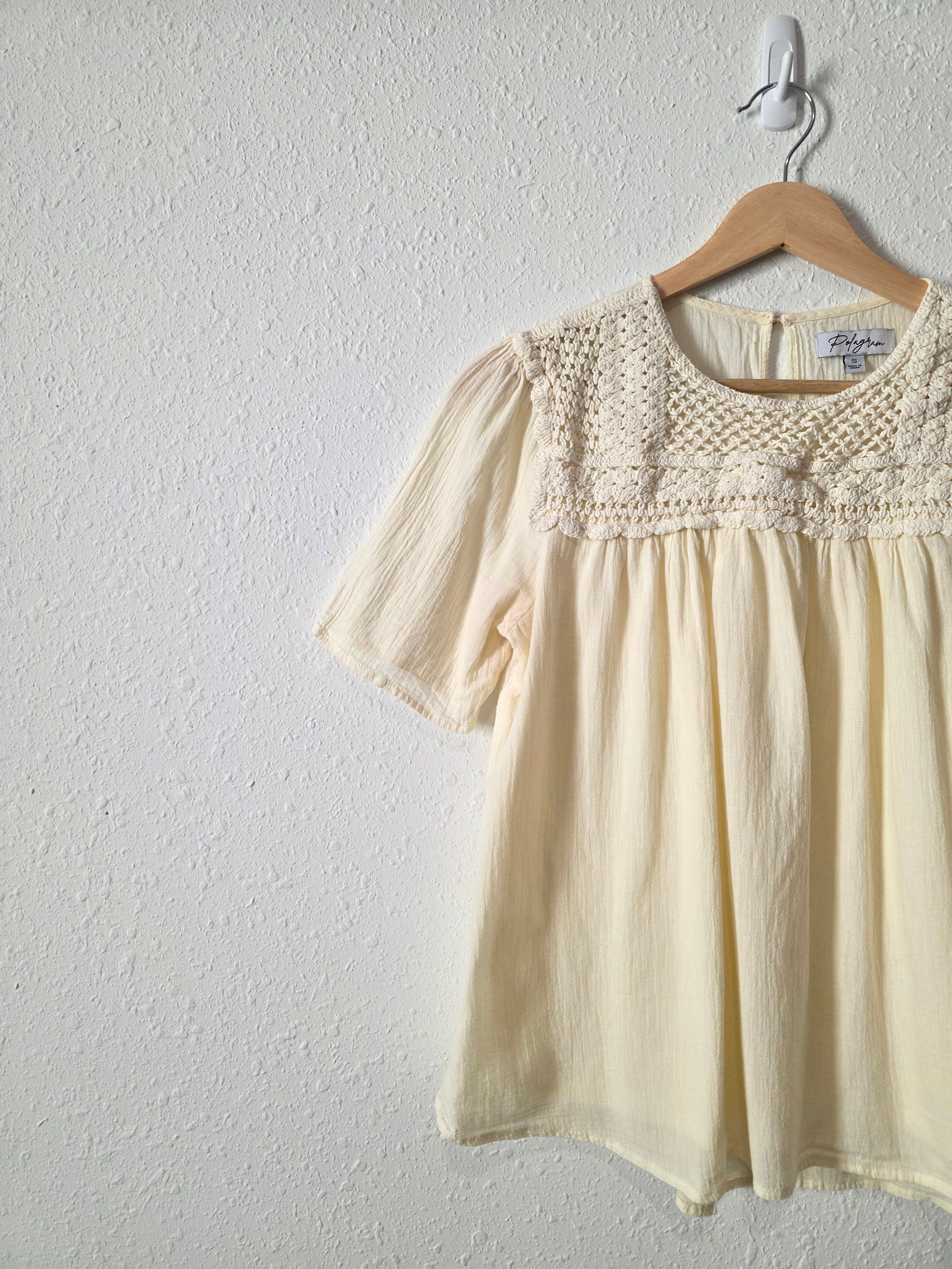 Polagram Crochet Cotton Top (S)
