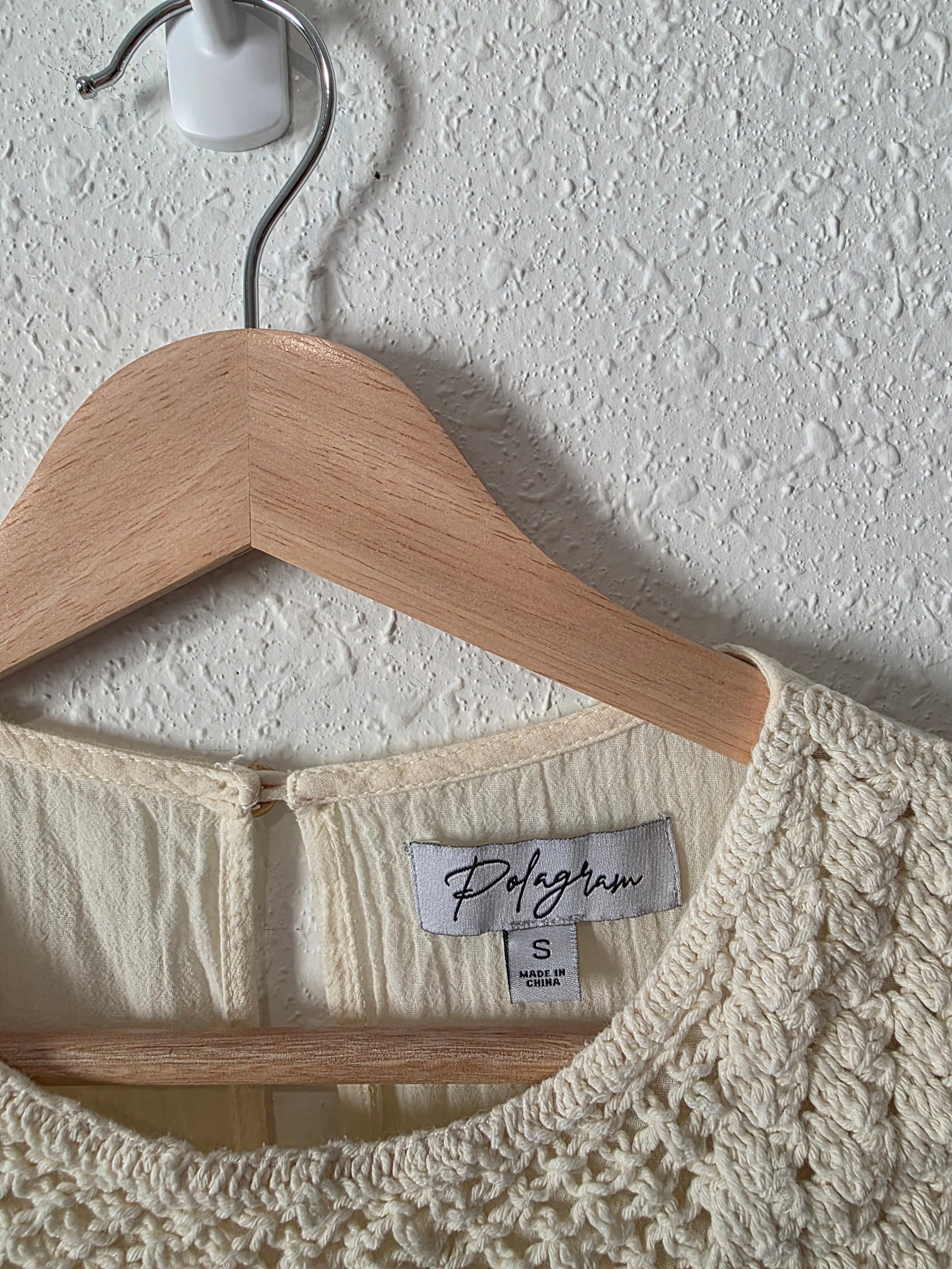 Polagram Crochet Cotton Top (S)