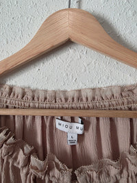 Miou Muse Puff Sleeve Peasant Top (L)