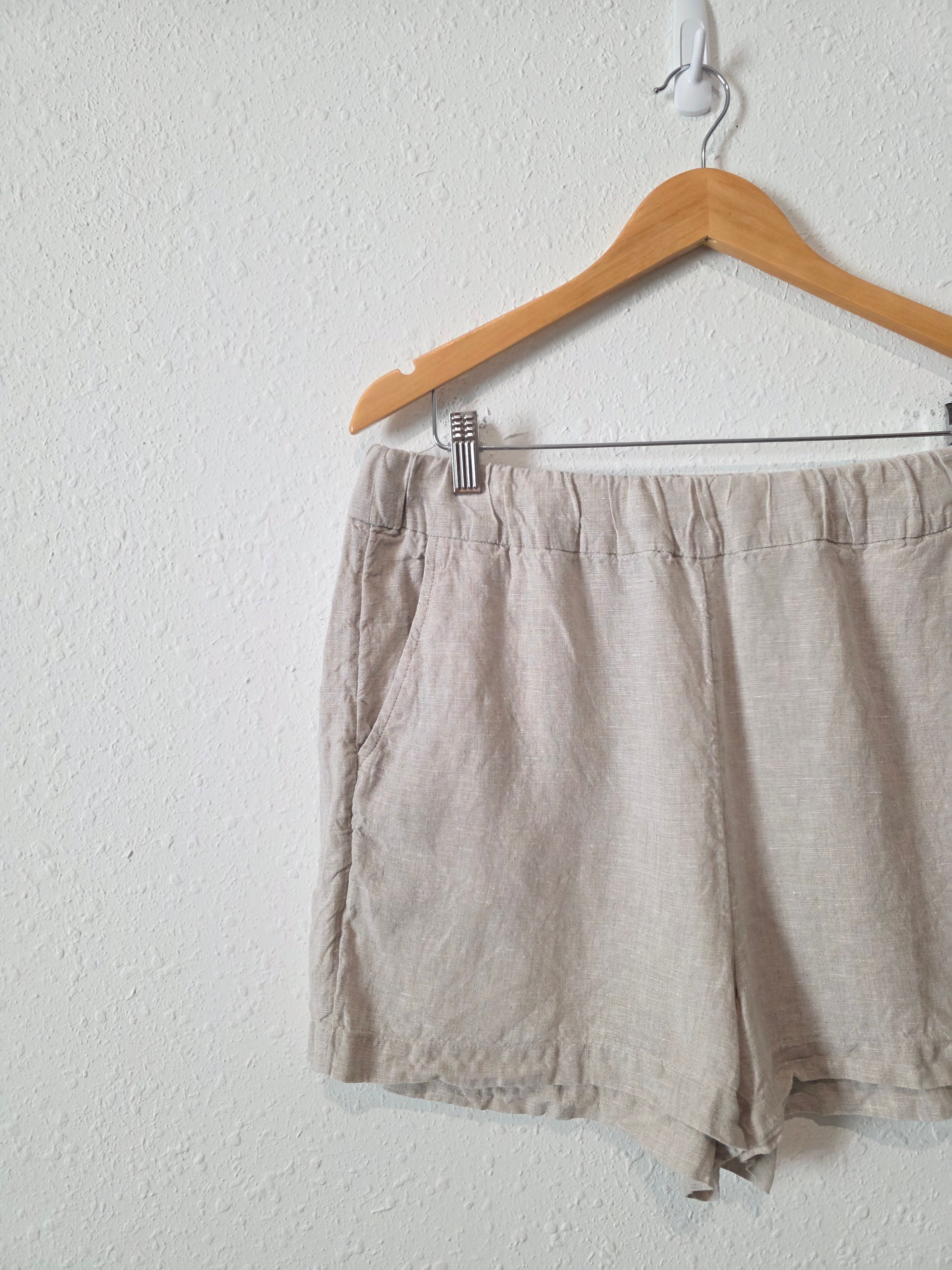 J.Crew Relaxed Linen Shorts (M)
