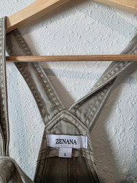 Zenana Wide Leg Overalls (L)