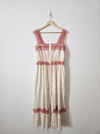 Floral Lace Maxi Dress (L)