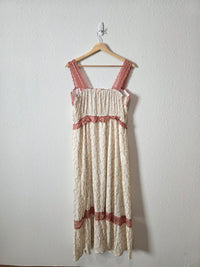 Floral Lace Maxi Dress (L)