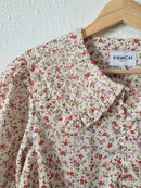 Dainty Floral Collared Blouse (M)