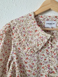 Dainty Floral Collared Blouse (M)