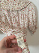 Dainty Floral Collared Blouse (M)