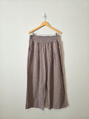 NEW Gingham Wide Leg Pants (XL)