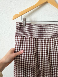 NEW Gingham Wide Leg Pants (XL)