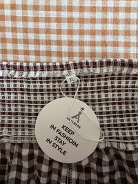NEW Gingham Wide Leg Pants (XL)