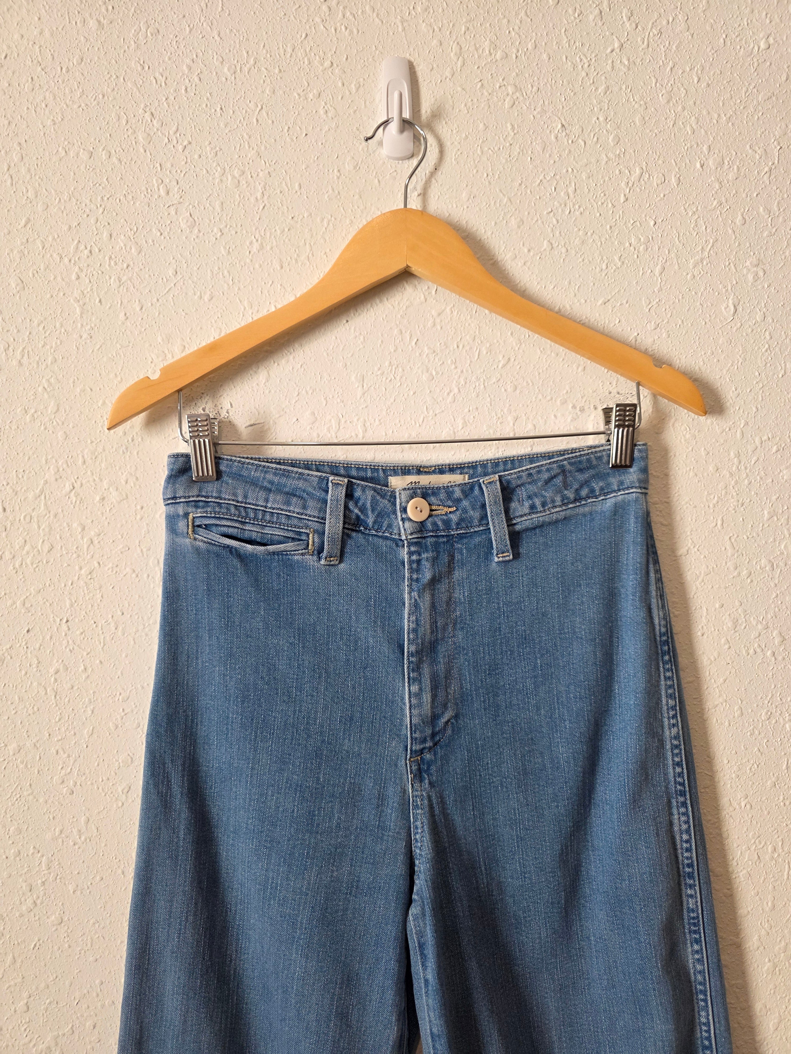 Madewell Wide Leg Crop Jeans (26)