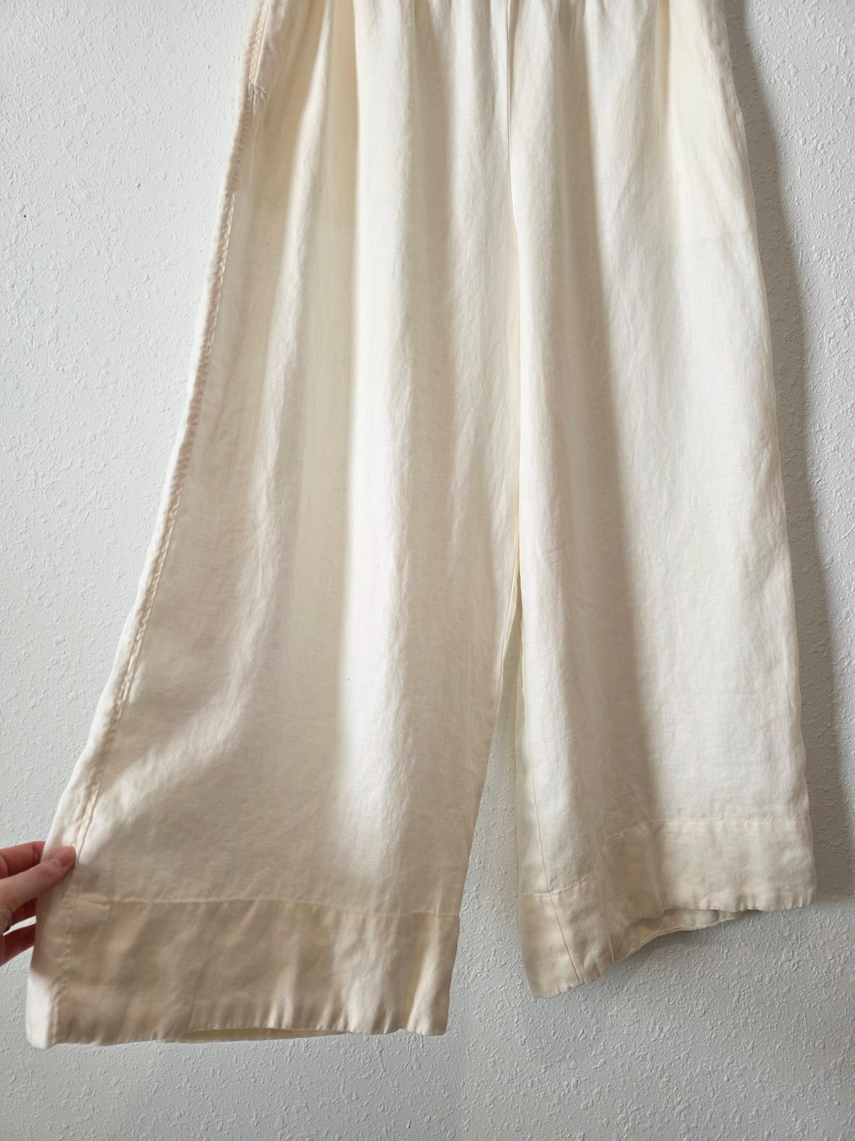 Banana Republic Linen Wide Leg Pants (L)