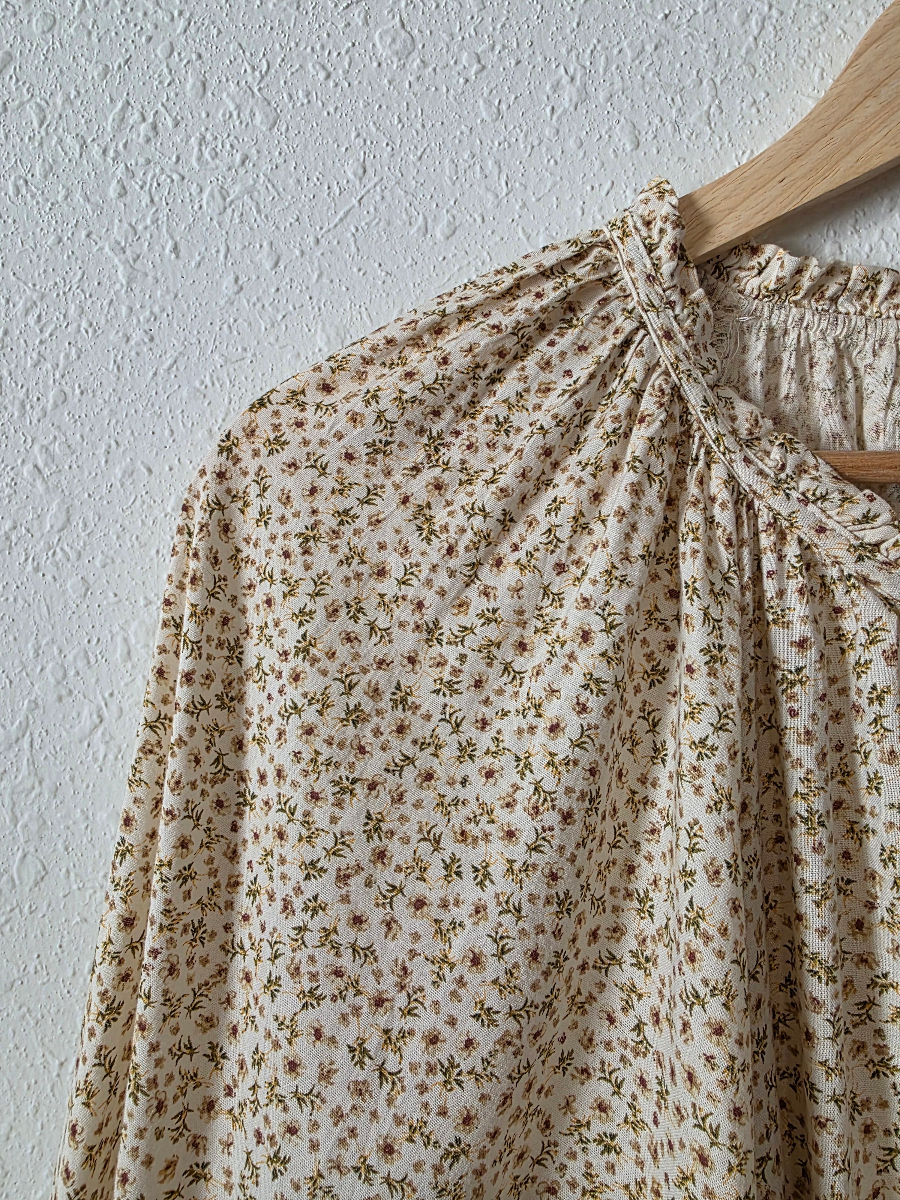 Dainty Floral Button Front Dress (XL tall)