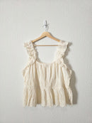 NEW Eyelet Smocked Tank (XXL)