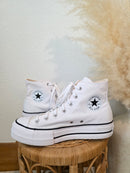 Converse White Platform Sneakers (8.5)