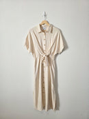 Frnch Linen Blend Midi Dress (M)