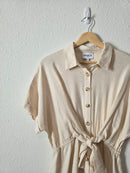 Frnch Linen Blend Midi Dress (M)