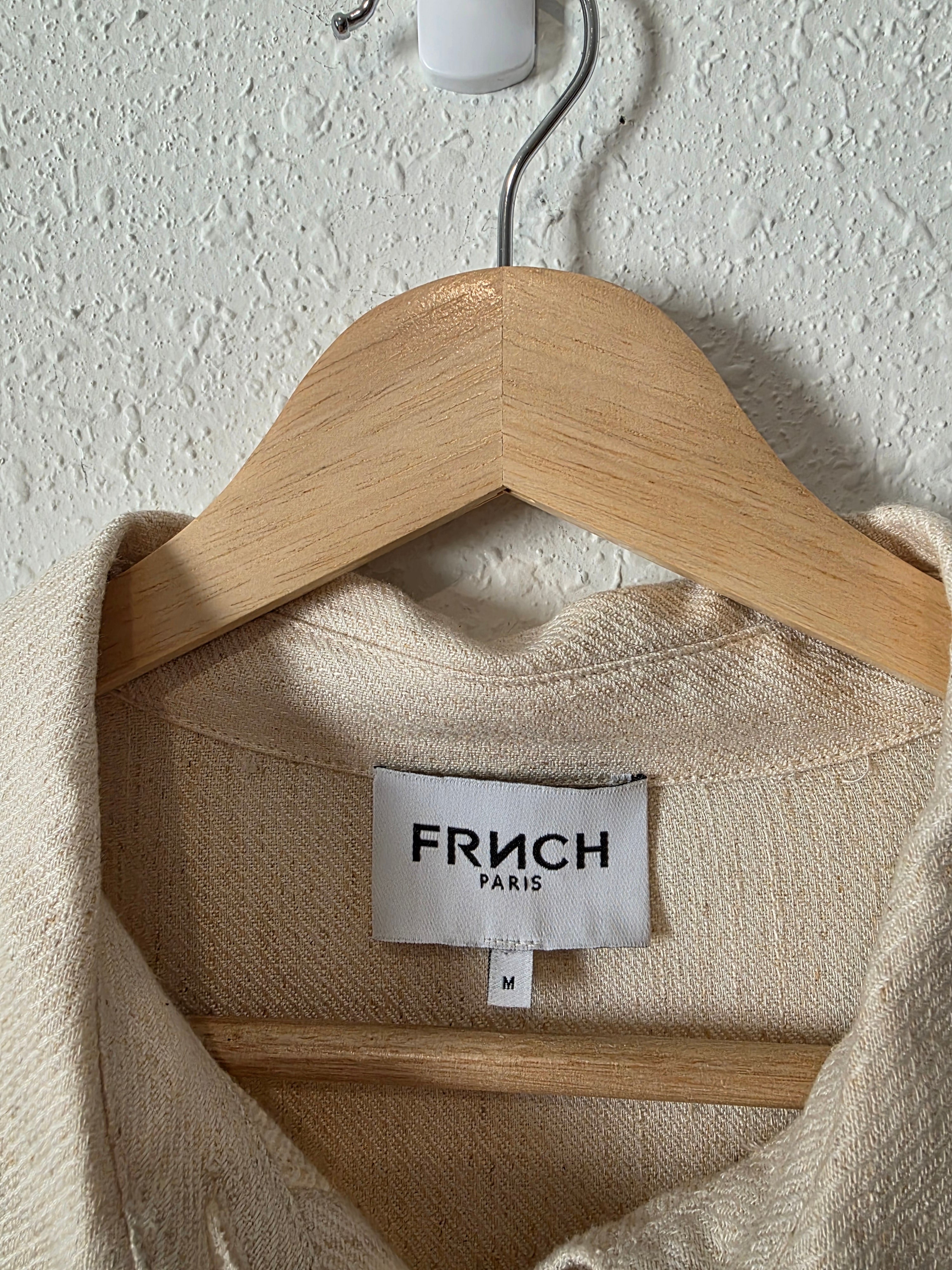 Frnch Linen Blend Midi Dress (M)