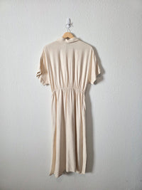 Frnch Linen Blend Midi Dress (M)