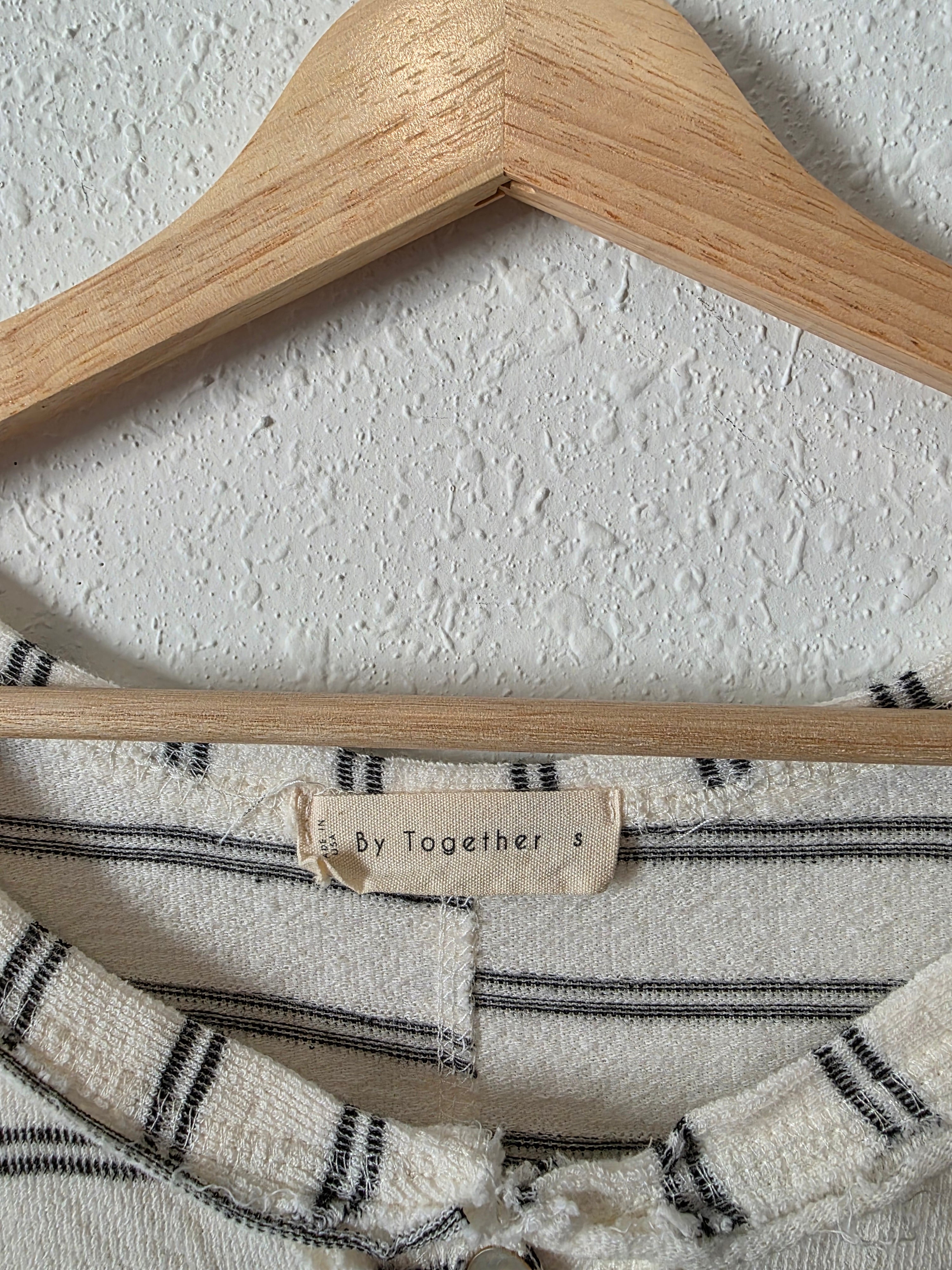 By Together Striped Henley Tee (S)