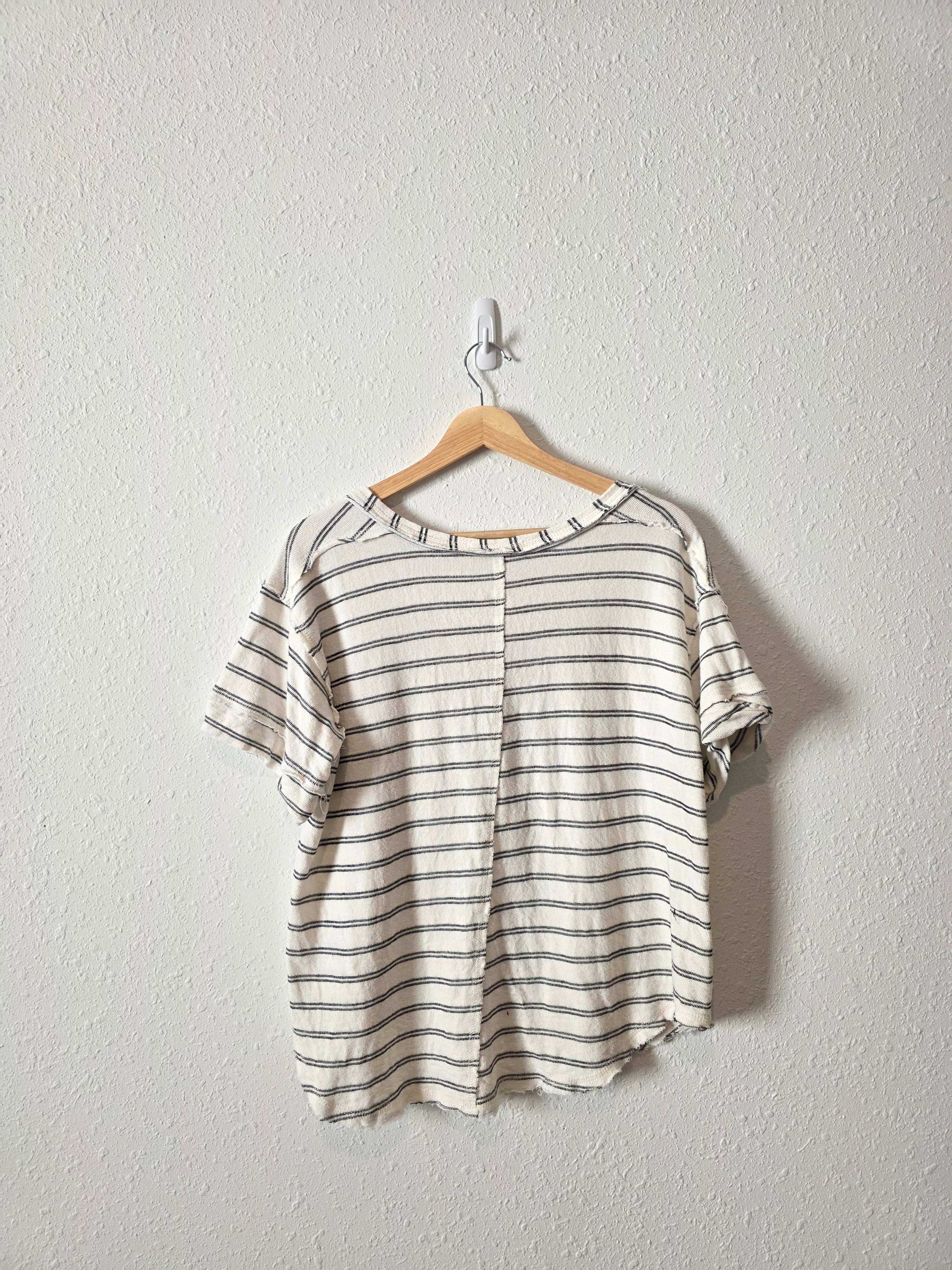 By Together Striped Henley Tee (S)