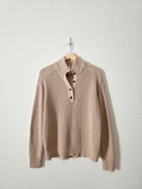 Pact Organic Cotton Henley Sweater (L)