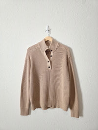 Pact Organic Cotton Henley Sweater (L)