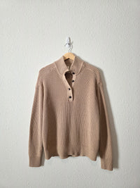 Pact Organic Cotton Henley Sweater (L)