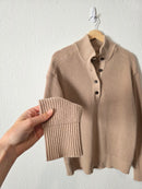 Pact Organic Cotton Henley Sweater (L)