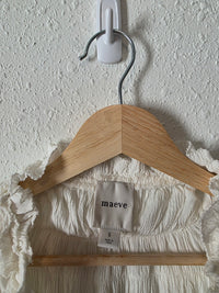 Maeve Ruffle Short Sleeve Blouse (S)
