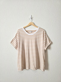 J.Crew Striped Cotton Tee (XL)