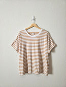 J.Crew Striped Cotton Tee (XL)