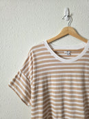 J.Crew Striped Cotton Tee (XL)