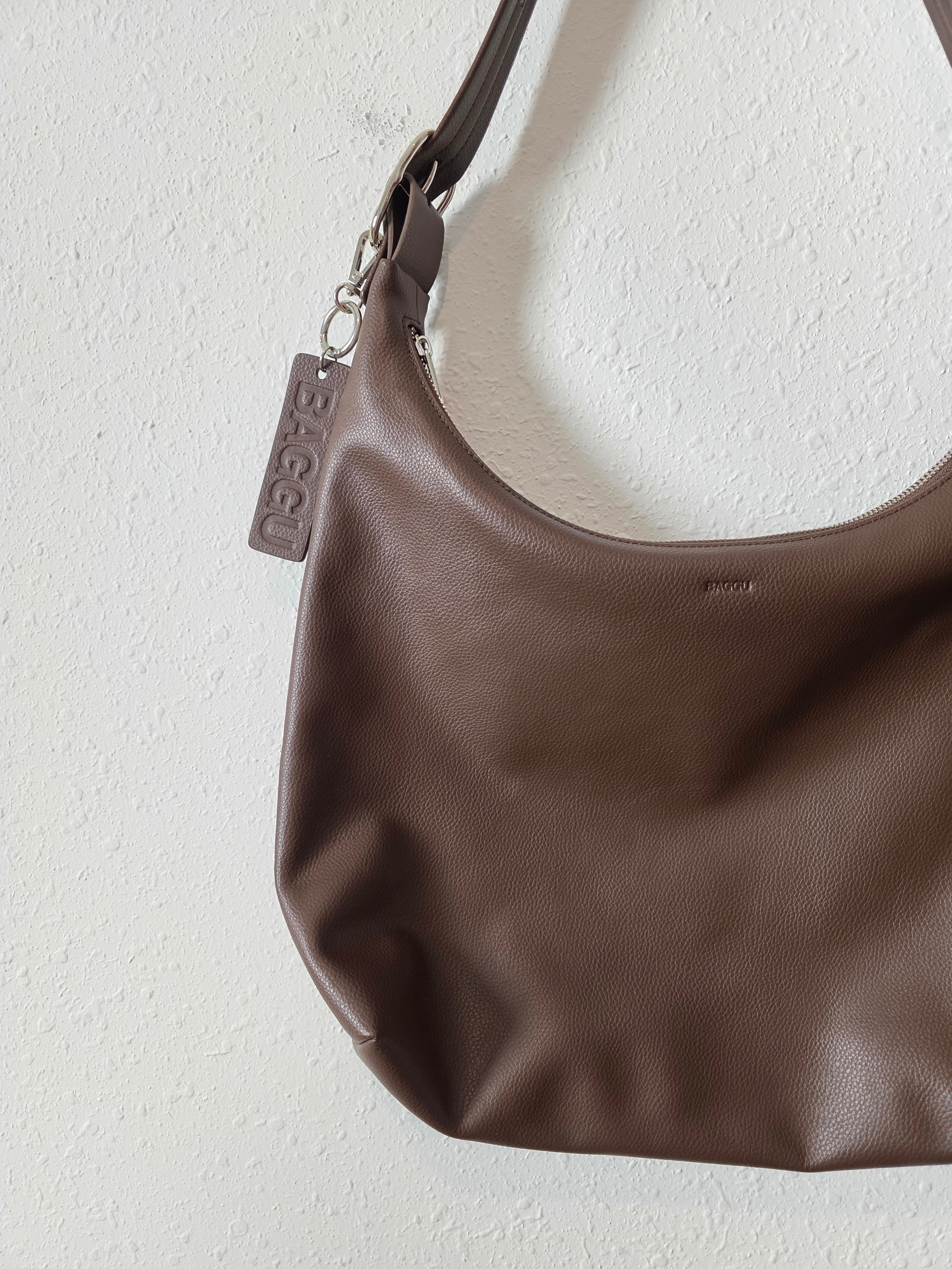 Baggu Recycled Leather Shoulder Bag