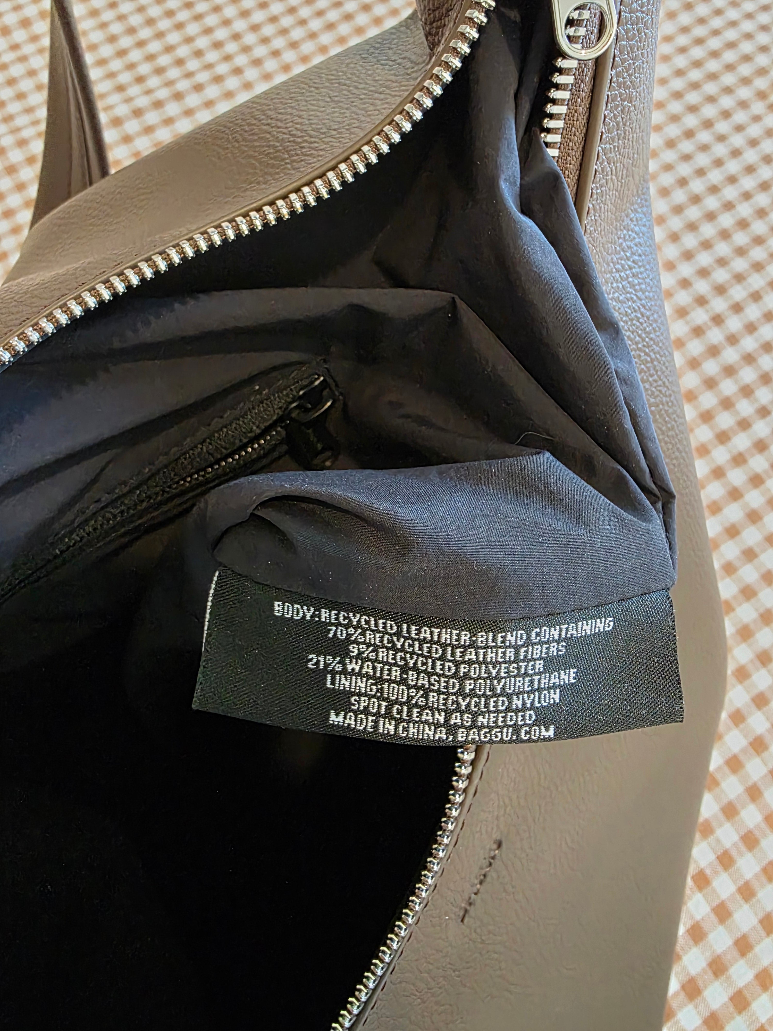 Baggu Recycled Leather Shoulder Bag