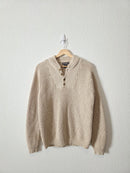 Vintage Eddie Bauer Oatmeal Henley (S)
