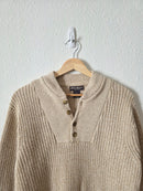 Vintage Eddie Bauer Oatmeal Henley (S)