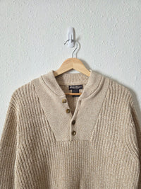 Vintage Eddie Bauer Oatmeal Henley (S)