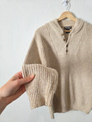 Vintage Eddie Bauer Oatmeal Henley (S)