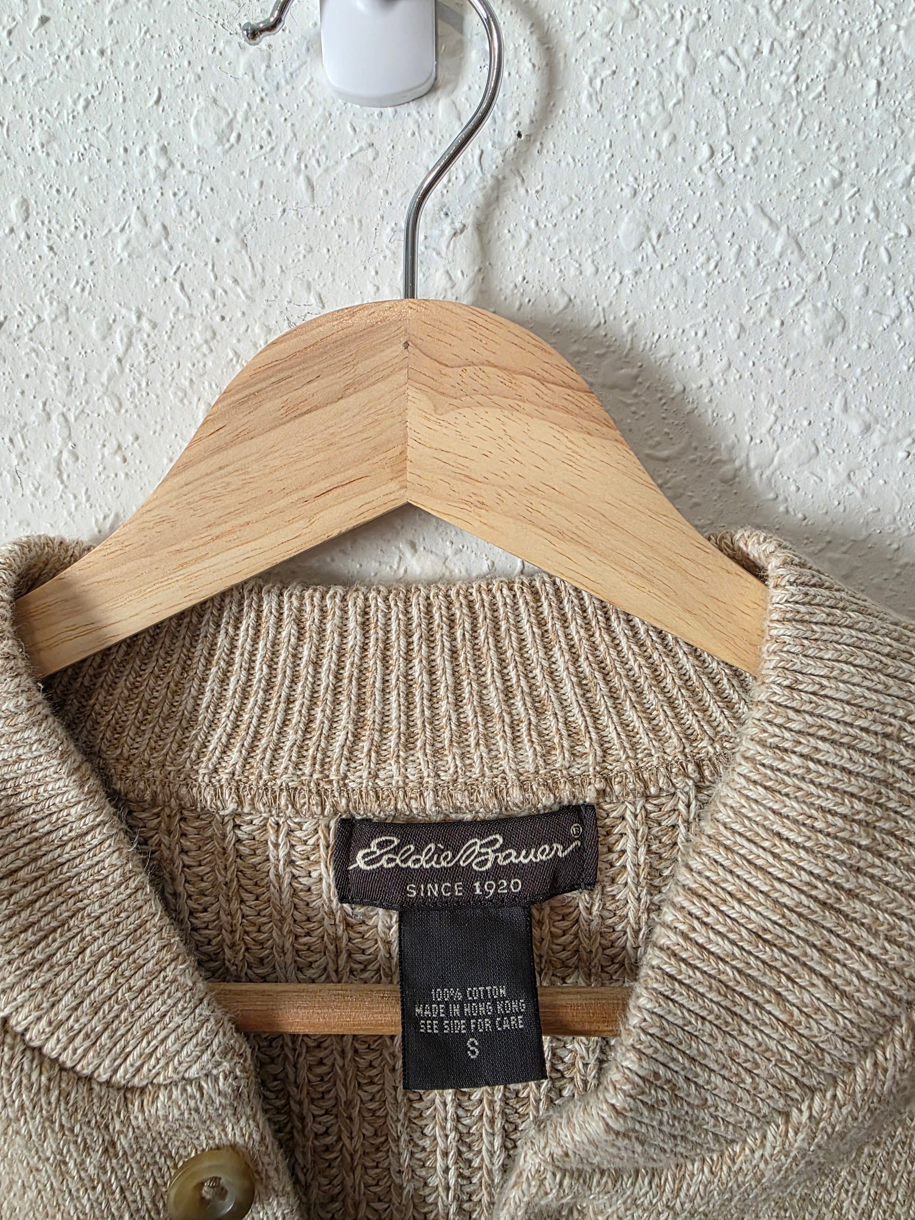 Vintage Eddie Bauer Oatmeal Henley (S)