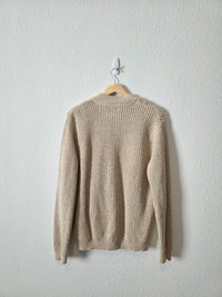 Vintage Eddie Bauer Oatmeal Henley (S)