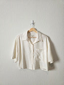 Abercrombie Cropped Boxy Shirt (M)