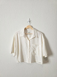 Abercrombie Cropped Boxy Shirt (M)