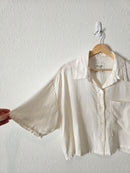 Abercrombie Cropped Boxy Shirt (M)