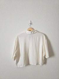 Abercrombie Cropped Boxy Shirt (M)