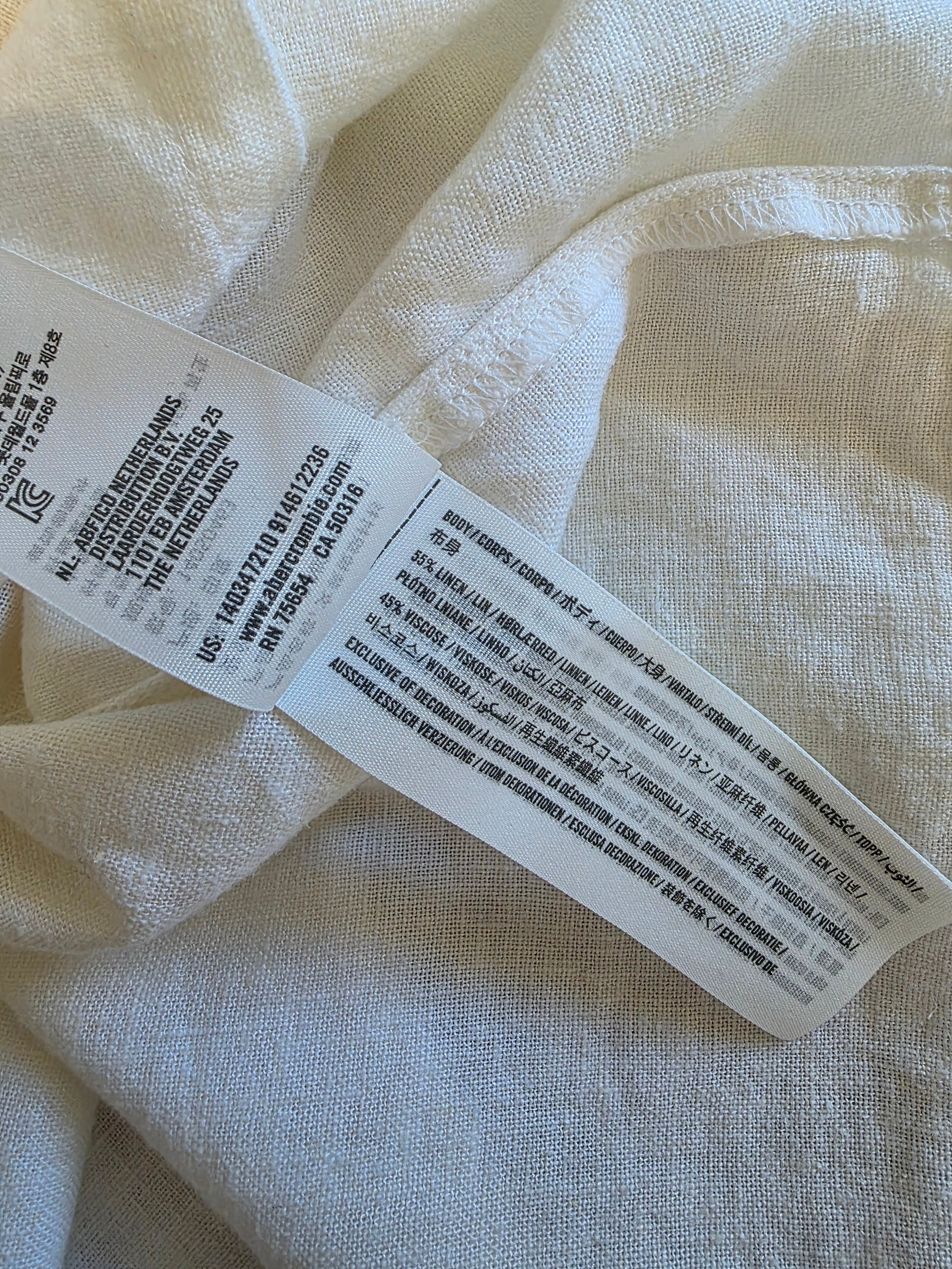 Abercrombie Cropped Boxy Shirt (M)