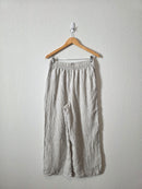 Striped Linen Wide Leg Pants (M)