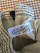 Striped Linen Wide Leg Pants (M)