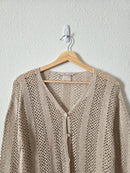 Vintage Crochet Knit Sweater (M)